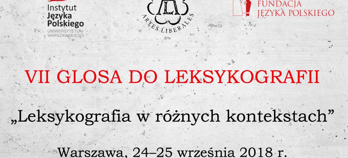 24 września 2018 r. – wykład na konferencji leksykograficznej