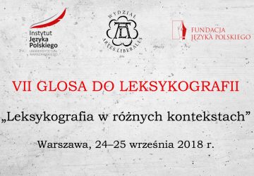 24 września 2018 r. – wykład na konferencji leksykograficznej